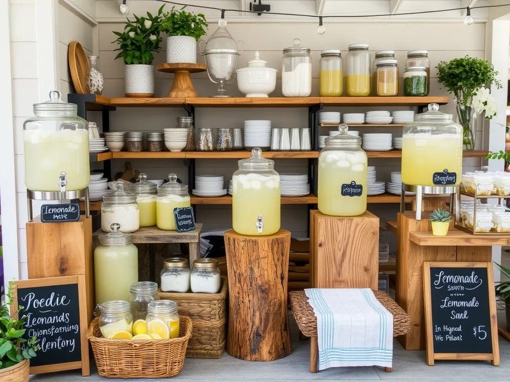 Dark wood rustic stand