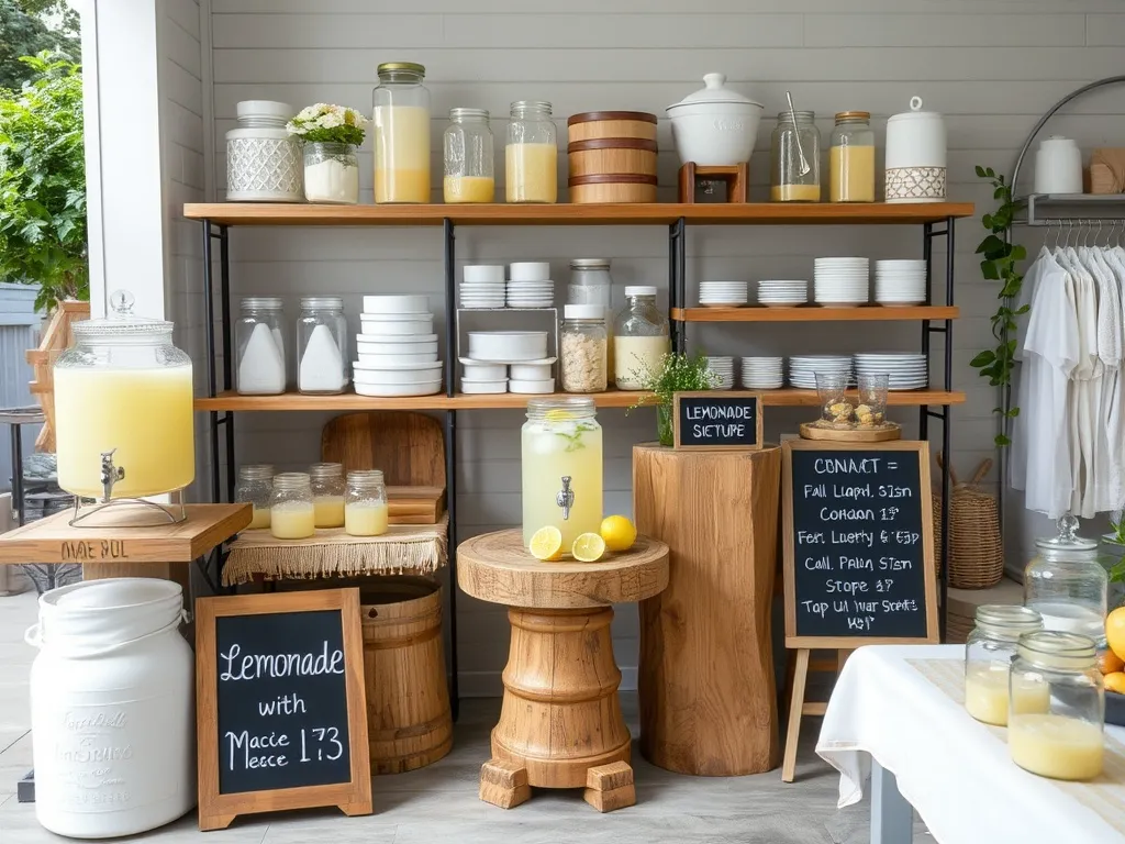 Bright festive stand