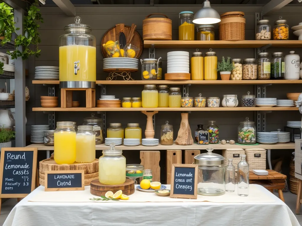 Organizing accessories onto a wooden display shelf