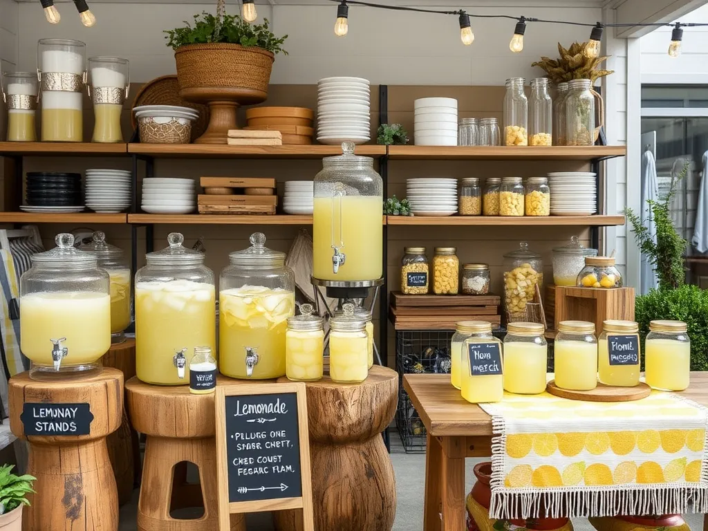 Summer Refresh Glass bottle with lemon